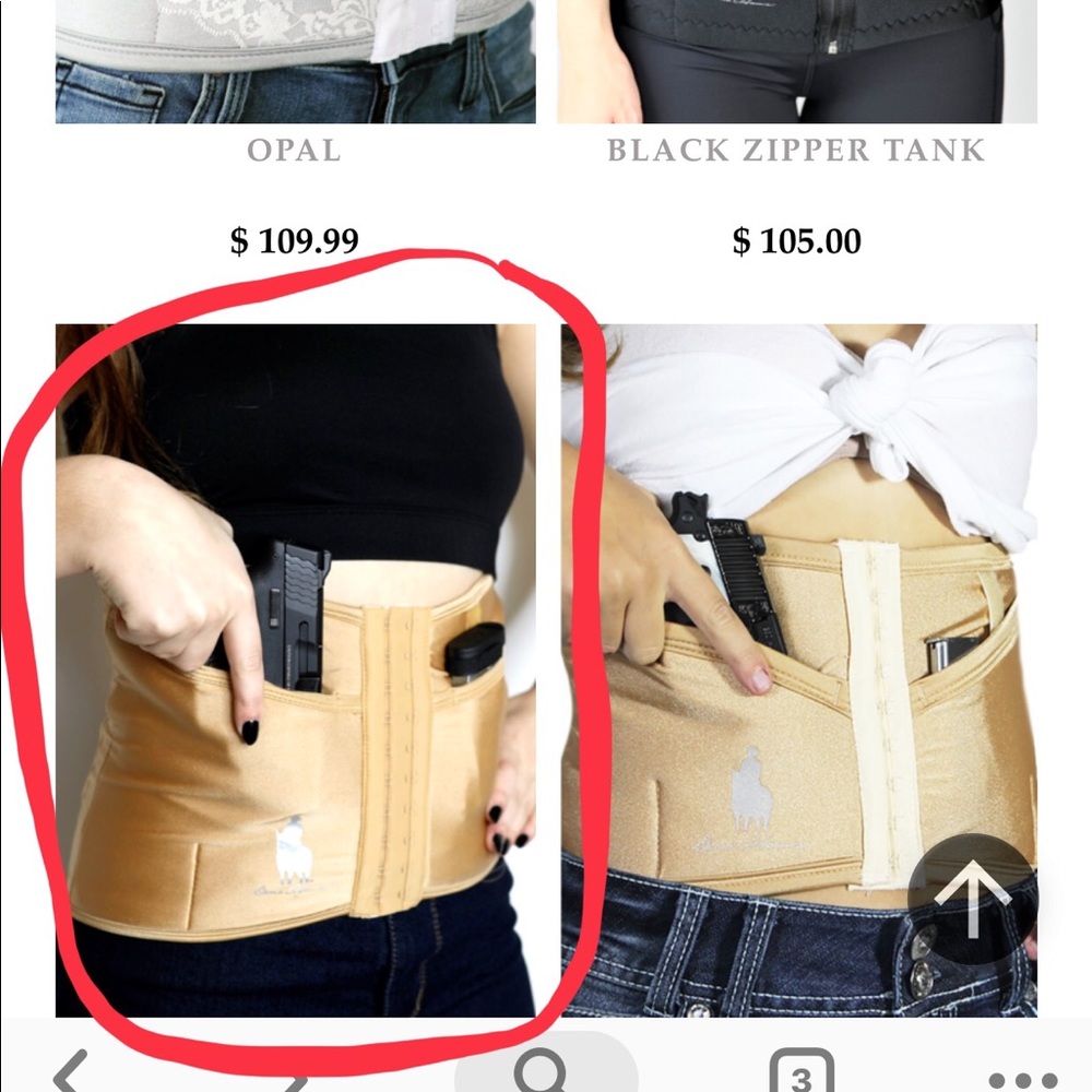 Dean Adams corset gun holder